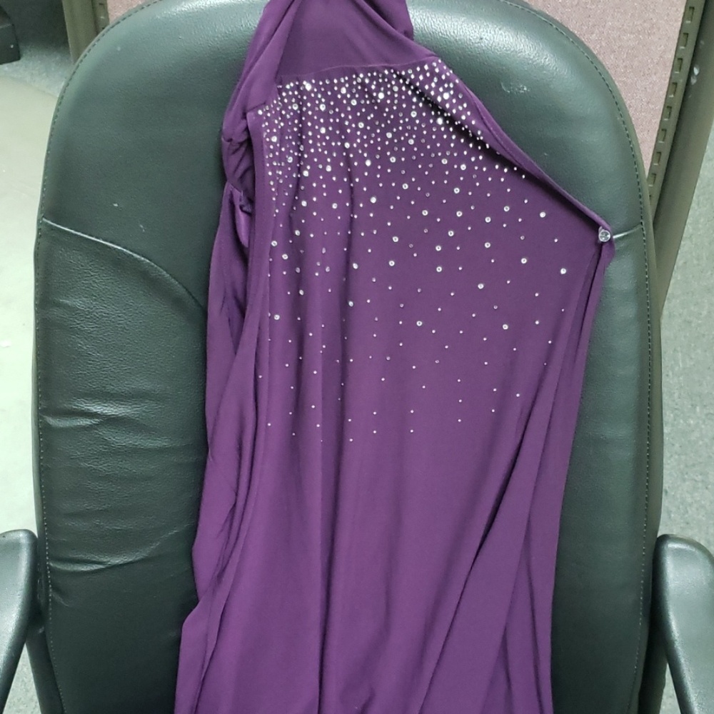 Purple scattered glitter blouse